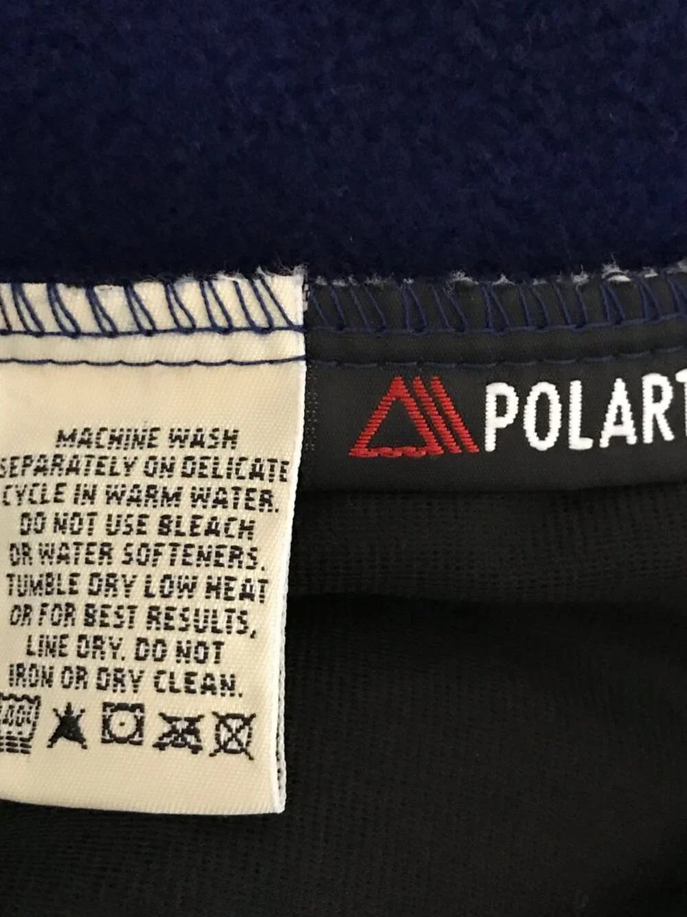 Eddie Bauer Men's Large Blue Full Zip Sleeveless Polartec Vest Jacket